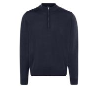 MAERZ Superwash Classic Fit Pullover dunkelblau, Einfarbig