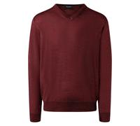 MAERZ Superwash Classic Fit Pullover Smooth Cherry, Einfarbig