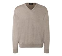 März Herrenpullover 490400 – Superwash Classic Fit V-Ausschnitt Beige (Hazel 169) Größe 58