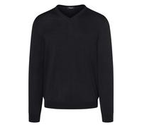 MAERZ Superwash Modern Fit Pullover schwarz, Einfarbig
