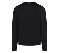 MAERZ Superwash Modern Fit Pullover schwarz, Einfarbig