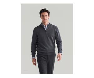 MAERZ Superwash Roots Regular Fit Pullover anthrazit, Einfarbig