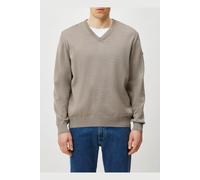 MAERZ Superwash Roots Regular Fit Pullover Twig, Einfarbig