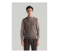 MAERZ Superwash Roots Regular Fit Pullunder Brownie, Einfarbig