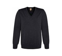 MAERZ V-Ausschnitt Pullover anthrazit extra feine Merinowolle anthrazit 56