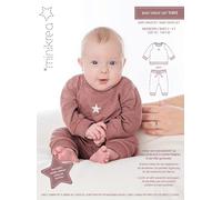 MAGAM-Stoffe Baby Sweat-Set Schnittmuster Neugeborene und Babys inkl. Aufnäher Enno