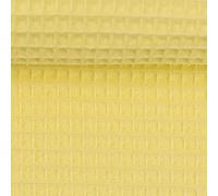 MAGAM-Stoffe Ella Waffel Stoff 100% Baumwollstoff Oeko-Tex Meterware 50cm (03. Hellgelb)