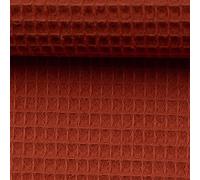 MAGAM-Stoffe Ella Waffel Stoff 100% Baumwollstoff Oeko-Tex Meterware 50cm (06. Terracotta)
