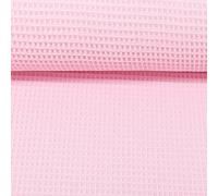 MAGAM-Stoffe Ella Waffel Stoff 100% Baumwollstoff Oeko-Tex Meterware 50cm (07. Rosa)