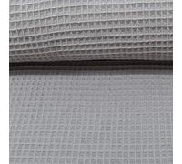 MAGAM-Stoffe Ella Waffel Stoff 100% Baumwollstoff Oeko-Tex Meterware 50cm (28. Grau)