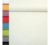 MAGAM-Stoffe Helena Bauernleinen 100% Leinen Stoff Uni Oeko-Tex Meterware 50cm (02. Natur)