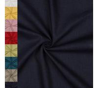 MAGAM-Stoffe Julia 100% Leinen Stoff uni Oeko-Tex Meterware 50cm (20. Marine)