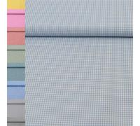 MAGAM-Stoffe Mona Vichy-Karo klein Baumwollstoff Oeko-Tex Meterware 50cm (14. Hellblau)