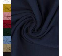 MAGAM-Stoffe Noah Bündchenstoff Feinstrick uni Oeko-Tex Meterware 50cm (25. Dunkelblau)