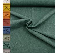 MAGAM-Stoffe Paris fester Canvas Stoff Kleidung Polsterstoff Meterware 50cm (07. Tannengrün)