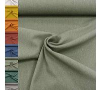 MAGAM-Stoffe Paris fester Canvas Stoff Kleidung Polsterstoff Meterware 50cm (08. Khaki-Grün)