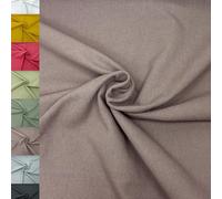 MAGAM-Stoffe Paris fester Canvas Stoff Kleidung Polsterstoff Meterware 50cm (10. Taupe-Braun)