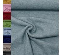 MAGAM-Stoffe Walkloden Wollstoff 100% reine Schurwolle Meterware 50cm (24. Meliert mint)