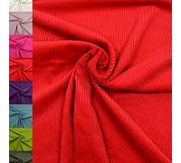 MAGAM-Stoffe Yanis Breitcord Cordstoff 100% Baumwolle Bekleidung Möbel Meterware 50cm (04. Rot)