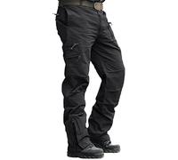 MAGCOMSEN Cargo Hosen Herren Army Hosen Ranger Hose Outdoorhose mit Zip Taschen Funktionshose Geeignet für Outdoor Aktivitäten Grau, 40