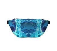 Magic Blue Fox Laufgürtel, lässig, leicht, Crossbody-Hüfttasche, Hüfttasche mit verstellbarem Riemen