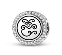 Magic Charms 925 Sterling Silber Anthroposophy Capricornus Seal Schmuck Fit Armband Charme ethnische kulturelle Symbole Geschenke für Frauen