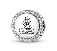 Magic Charms 925 Sterling Silber Buddhist Gods Yeshe Tsogyal Schmuck Fit Armband Charme ethnische kulturelle Symbole Geschenke für Frauen