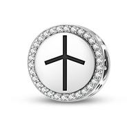 Magic Charms 925 Sterling Silber Christianity St.Nino’s Cross Schmuck Fit Armband Charme ethnische kulturelle Symbole Geschenke für Frauen