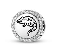 Magic Charms 925 Sterling Silber Jainism Crocodile Schmuck Fit Armband Charme ethnische kulturelle Symbole Geschenke für Frauen