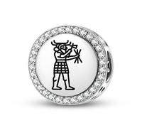 Magic Charms 925 Sterling Silber Sumerian Ishkur Schmuck Fit Armband Charme ethnische kulturelle Symbole Geschenke für Frauen