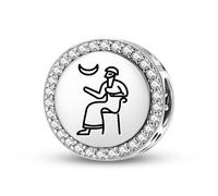 Magic Charms 925 Sterling Silber Sumerian Nannar Nanna Schmuck Fit Armband Charme ethnische kulturelle Symbole Geschenke für Frauen