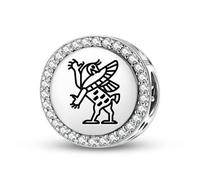 Magic Charms 925 Sterling Silber Sumerian Tiamat Schmuck Fit Armband Charme ethnische kulturelle Symbole Geschenke für Frauen