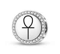 Magic Charms 925 Sterling Silber Wicca Ankh Schmuck Fit Armband Charme ethnische kulturelle Symbole Geschenke für Frauen