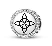 Magic Charms 925 Sterling Silber Wicca The Witch’s Knot Schmuck Fit Armband Charme ethnische kulturelle Symbole Geschenke für Frauen