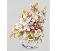 Magic Needle 100-011 ZW Blühender Apfelbaum Kreuzstichset mit Zählmuster Zweigart Edition, Baumwolle, multifarbig, 18x23cm