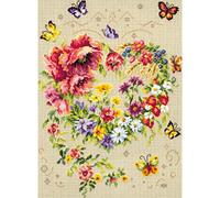 Magic Needle 100-144 ZW Glanz deines Herzens Kreuzstichset mit Zählmuster Zweigart Edition, Baumwolle, multifarbig, 26x34cm