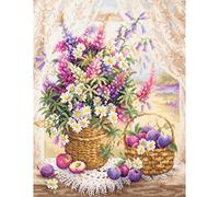 Magic Needle 100-182 ZW Sommer Aroma Kreuzstichset mit Zählmuster Zweigart Edition, Baumwolle, multifarbig, 32x40cm