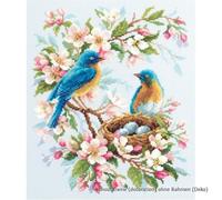 Magic Needle 130-041 ZW Frühlingslied Kreuzstichset mit Zählmuster Zweigart Edition, Baumwolle, multifarbig, 21x27cm