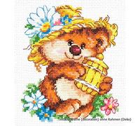 Magic Needle 17-19 Süßigkeiten, Kreuzstichset mit Zählmuster, Baumwolle, mehrfarbig, 11 x 13 cm