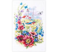 Magic Needle 210-351 ZW Wilde Blumen der Küste Kreuzstichset mit Zählmuster Zweigart Edition, Baumwolle, multifarbig, 18x29cm