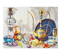 Magic Needle 220-423 ZW Marossos Leuchtende Farben Kreuzstichset mit Zählmuster Zweigart Edition, Baumwolle, multifarbig, 40x30cm