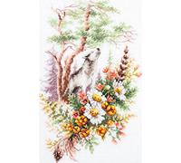 Magic Needle 250-699 ZW Sommer Waldseele Kreuzstichset mit Zählmuster Zweigart Edition, Baumwolle, multifarbig, 17x27cm