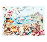 Magic Needle 250-707 ZW Meeresbrise Kreuzstichset mit Zählmuster Zweigart Edition, Baumwolle, multifarbig, 40x31cm