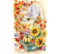 Magic Needle 250-734 ZW Herbstgeschichte Kreuzstichset mit Zählmuster Zweigart Edition, Baumwolle, multifarbig, 17x27cm