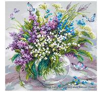 Magic Needle 40-70 ZW Warmer Mai Kreuzstichset mit Zählmuster Zweigart Edition, Baumwolle, multifarbig, 32x32cm