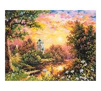 Magic Needle 43-08 ZW Sonnenuntergang Kreuzstichset mit Zählmuster Zweigart Edition, Baumwolle, multifarbig, 40x31cm