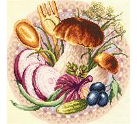 Magic Needle 54-03 ZW Lieblingssnack Kreuzstichset mit Zählmuster Zweigart Edition, Baumwolle, multifarbig, 27x27cm