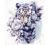 Magic Needle Kreuzstich Stickpackung "Der weiße Tiger", Zählmuster, 24x26cm