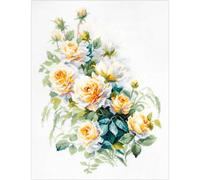 Magic Needle Kreuzstich Stickpackung "Die Königin der Blumen", Zählmuster, 26x35cm