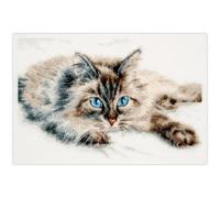 Magic Needle Kreuzstich Stickpackung Flauschiges Glück, Zählmuster, Multifarbig